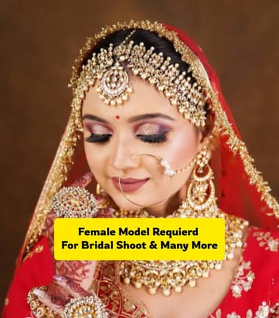 Female Required for Bridal Shoot Fresh