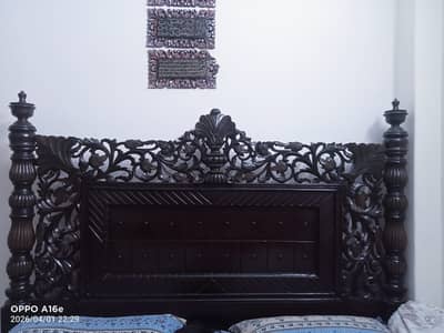 Solid oti wooden furniture for sale with 2 side tables & 1 dressing ta
