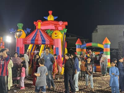 Jumping castle Jumping slide available