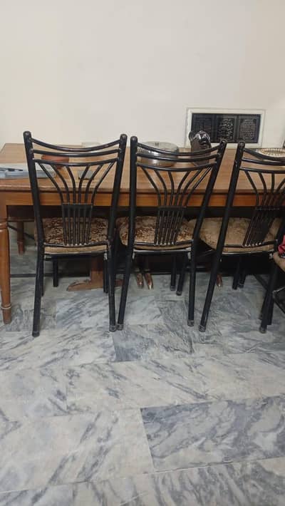 dining table with chairs