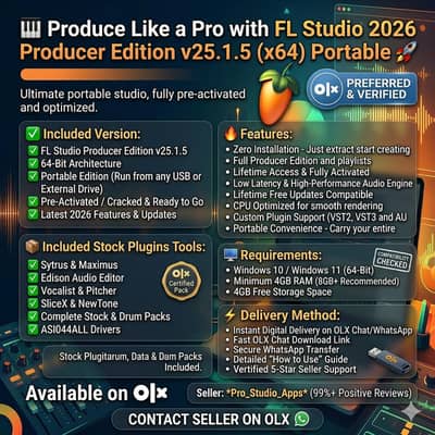 FL Studio 2026 Producer Edition v25.1. 5 (x64) Portable. Full Activated
