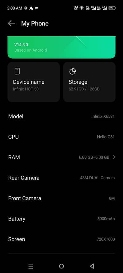 INFINIX HOT 50i
