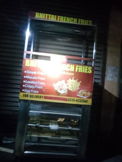 Fries stall with complete set up
