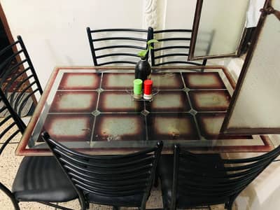 6 chairs dining table