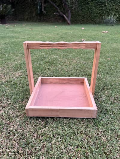 Wooden Gift Basket 10 in x 10 in for Eid gifting