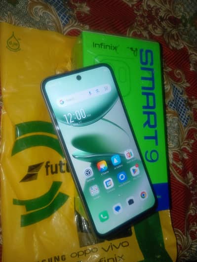 Infinix Smart 9 4+4/128 GB storage Dual SIM with box all accessories