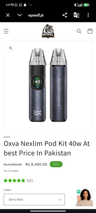 vape oxva nexlim pod 40w