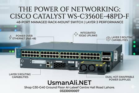 Cisco 3560E All Giagbait 48Ports PoE Switch