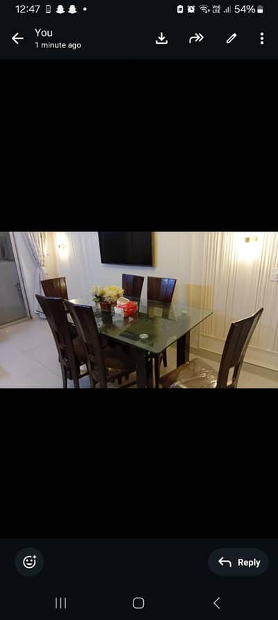 dining table with 6 chairs