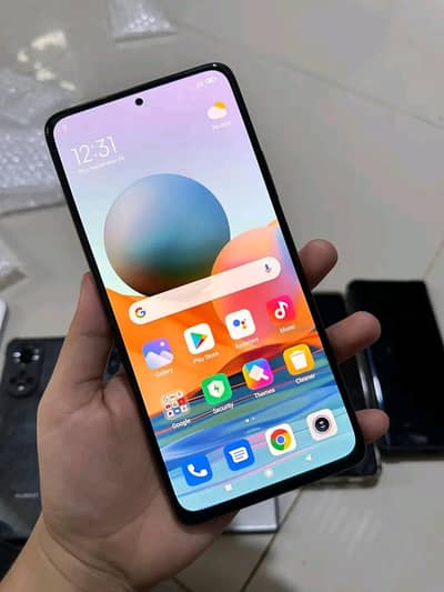 redmi note  10 pro all ok panel non genuine  with bix charger