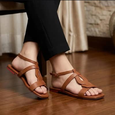 Mustard leather Sandal