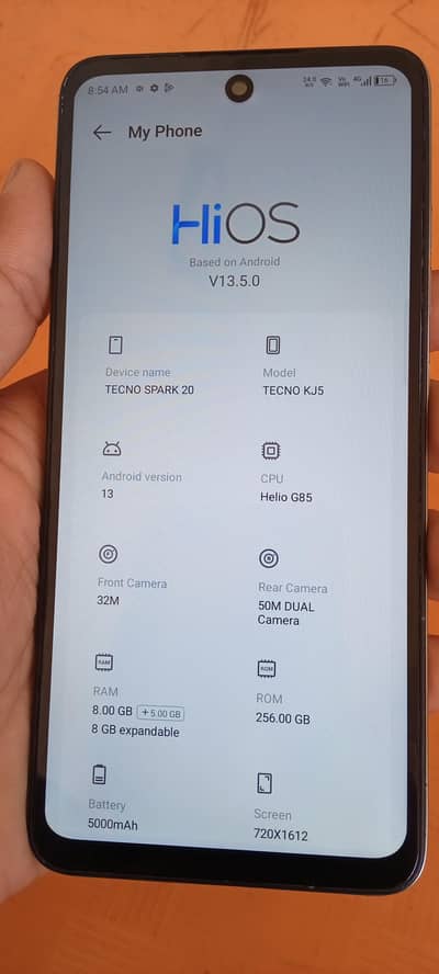 tecno spark 20 8/256 box bh original our charger bh All ok set .