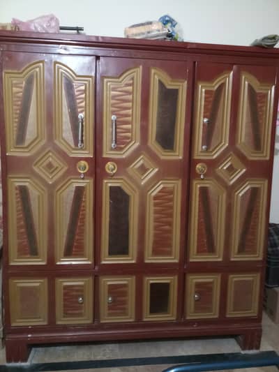 3 door iron wardrobe