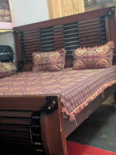 Wooden double Bed