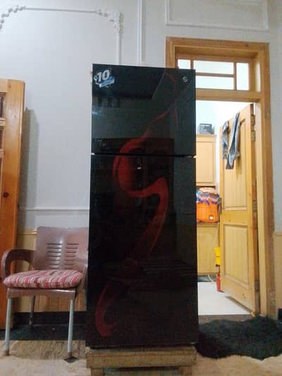 pel refrigerator red blaze glass door for sale