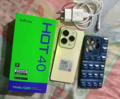 Infinix Hot 40 box charger 8gb-256gb