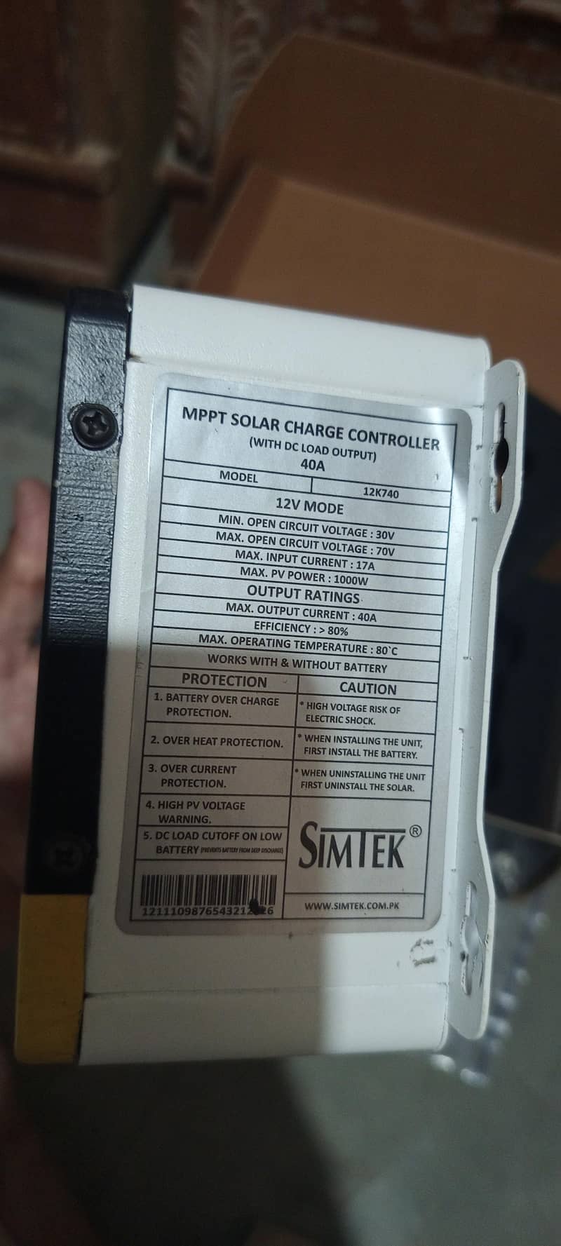 Simtec Solor Charger Controller 1