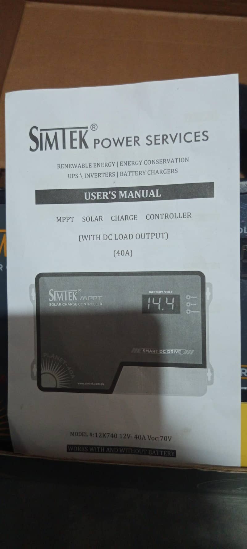 Simtec Solor Charger Controller 4