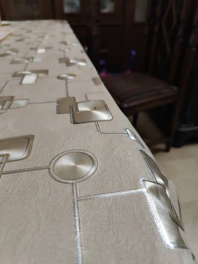 Dining table with chairs  6 chairs 6 feet long
