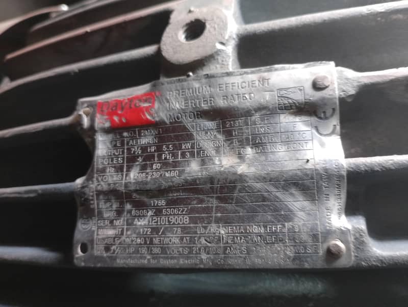 single phase or three phase motor 16