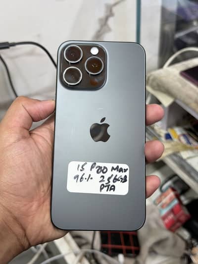 I phone 15 pro max 256GB PTA approved physical plus e sim