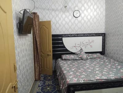 bedwith mattress, 2 side tables and dressing table