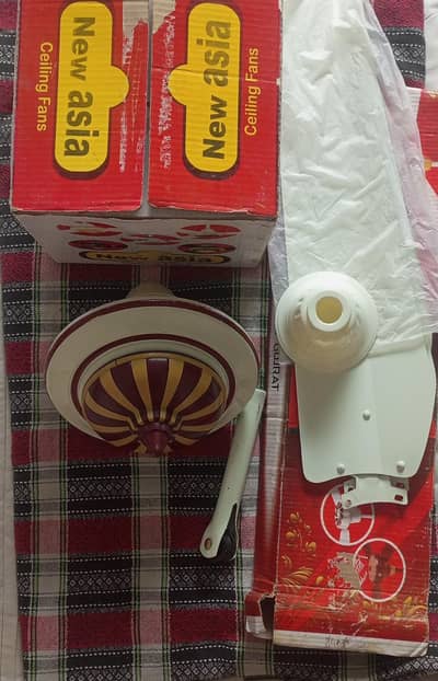 fan , chat Wala pankha , ceiling fan , decorate . brand : new Asia fan
