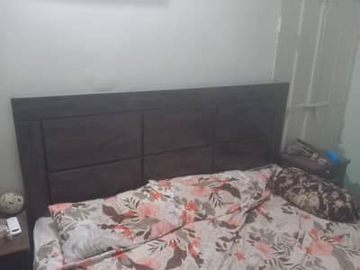 Brand New Bed, Wood Almari, Dressing