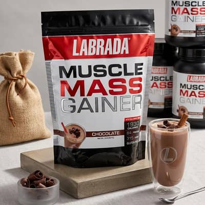 Chocolate Flavor High-Calorie Weight & Muscle Gain Powder free cod