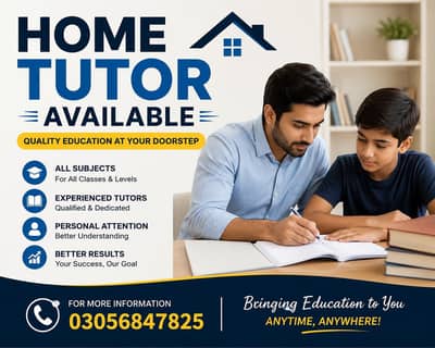 Male/ female teacher available