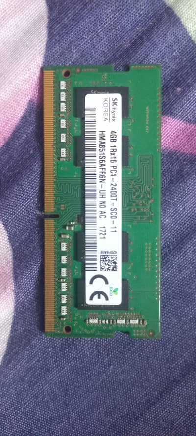 Original SK hynix 4GB DDR4 2400MHz Laptop RAM (Pulled from HP Laptop)