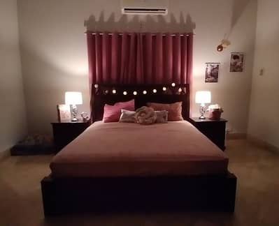 King Size Bed Set – 2 Side Table- Sheesham Wood - Used