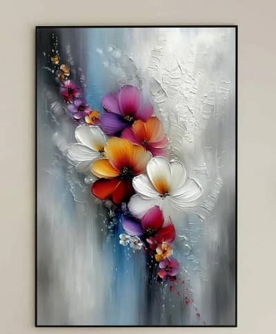 Textured Floral Painting