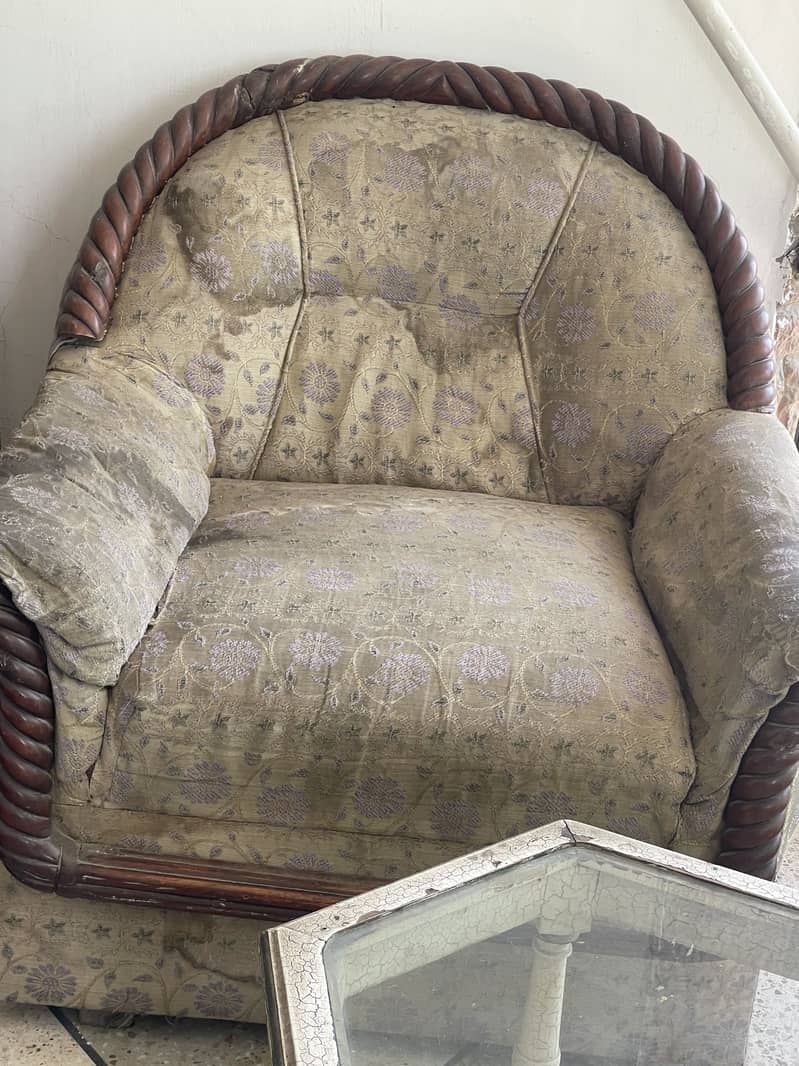Solid wood sofa 1
