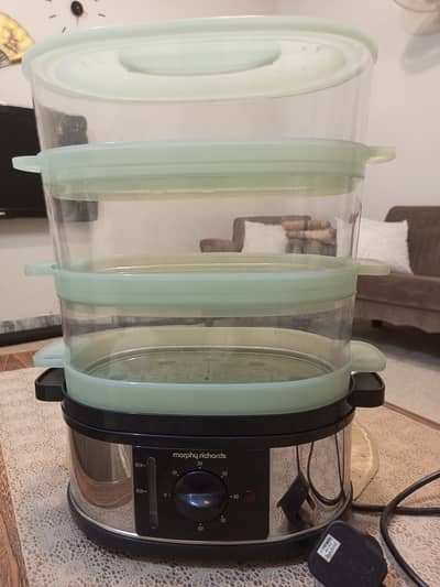Morphy Richards 3 Tier Food Steamer (used 3 or 4 times)