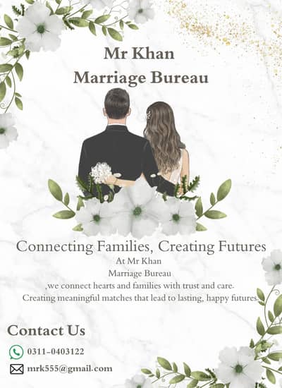 Mr khan Marriage Bureau  Muslim and Christian Proposals available