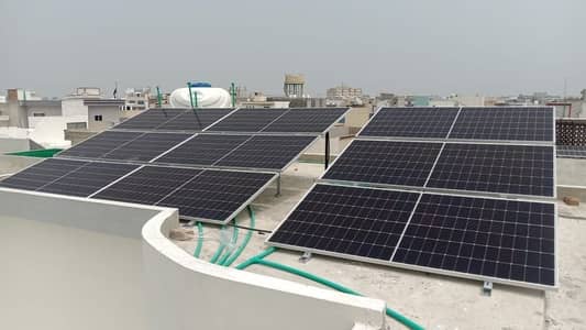 15 Kw Hybrid Solar System Run 4 AirConditioners 1.5 Ton