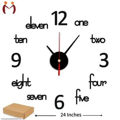 Modern 3D DIY Wall Clock - Premium Acrylic Design for Home & Office