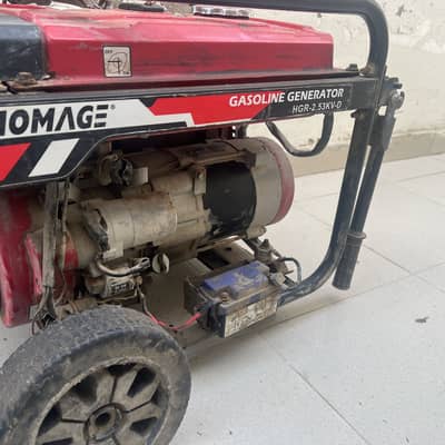 Used generator for 2.5 KVA in running condition . Homage brand