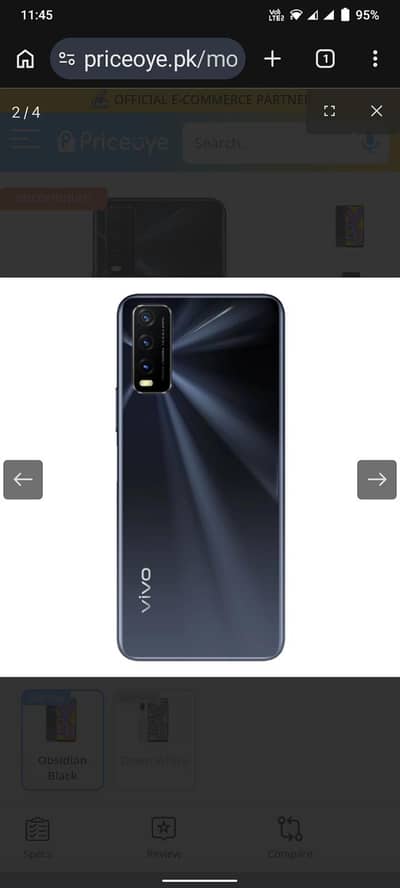 vivo y20 mobile. 4gb/64gb,used but excelent condition 10/10,urgent sell