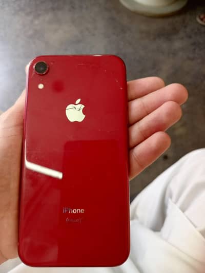 Iphone XR red Colour with box  64 gb single sim approved