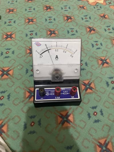 Analog Ammeter 0-3A Educational Lab Meter
