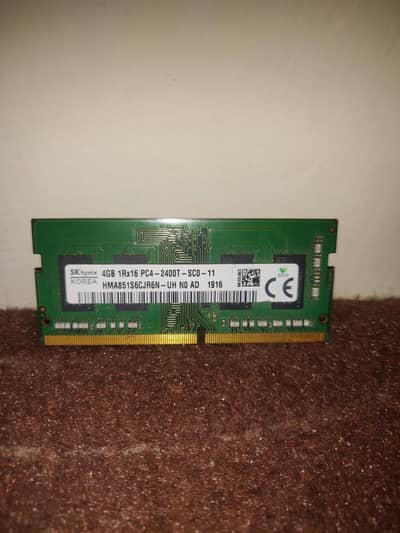 Sk hynix 4GB DDR4 2400MHz Laptop Ram So-DIMM original good condition