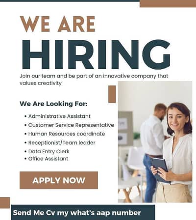 Females Req Data Entry Clerk/Receptionist/HR/Medical Assistant Admin