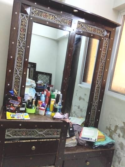 bed set, sides tables with dressing Mobile# 03456199701
