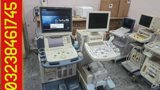 Toshiba & Hitachi japanese colour Doppler ultrasound machine