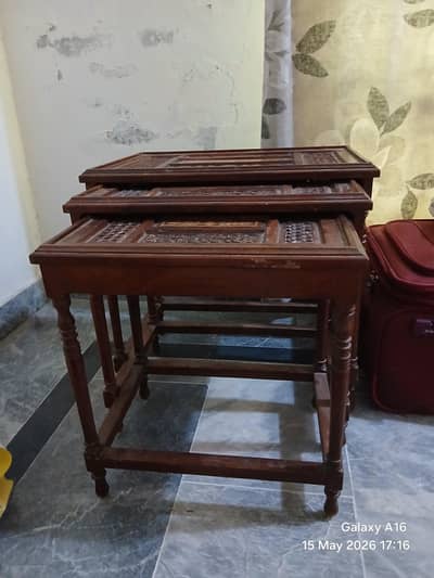 3 pc chinot pure wood tables