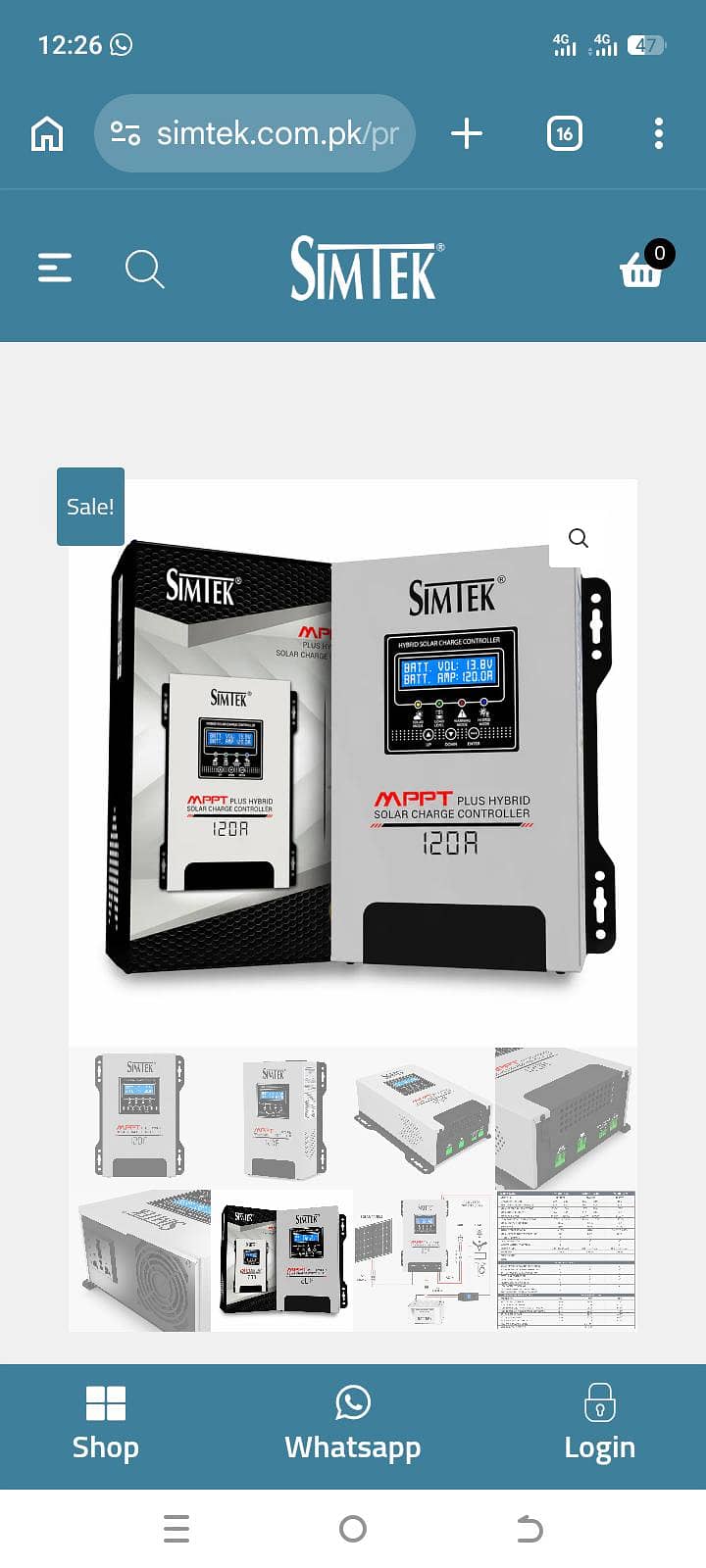 Simtek MPPT 100A 2