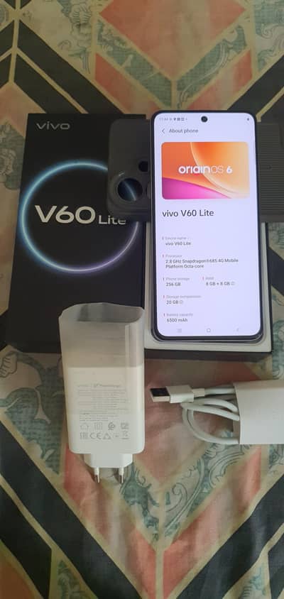 vivo V 60 lite 4G 10/10+Protected Condition
