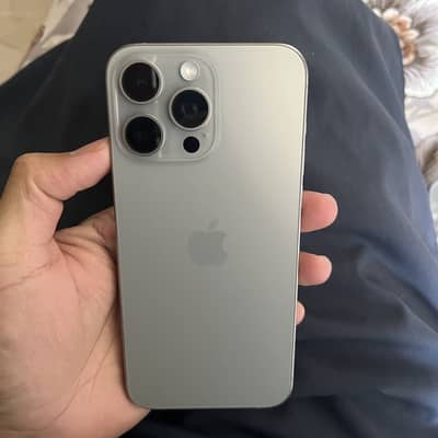 15 pro max pta approved 256gb  natural titanium
